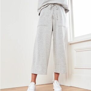 Quince Gray Wide-Leg Pants